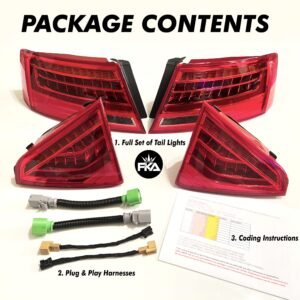 Audi A5 S5 Tail Lights OEM Facelift Upgrade Kit for B8 Models [Preowned]