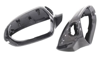 Carbon-Fiber-Car-Mirror-Cover-With-Side-Assist-Rear-View-Caps-For-Audi-A6-A6L-S6 copy