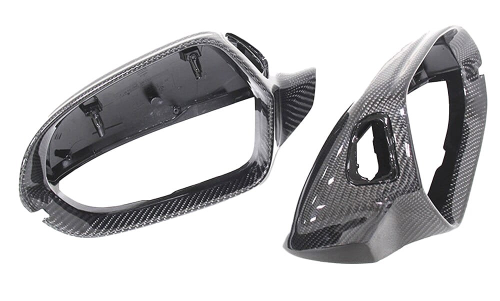 Carbon-Fiber-Car-Mirror-Cover-With-Side-Assist-Rear-View-Caps-For-Audi-A6-A6L-S6 copy