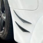 Carbon Fiber Canards Diffuser Lip Fins Universal Audi Bmw Benz Honda Toyota