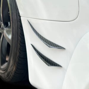 Carbon Fiber Canards Diffuser Lip Fins Universal Audi Bmw Benz Honda Toyota