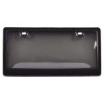 Carbon Fiber License Plate Cover Tint Smoke American Universal
