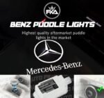 Puddle Lights Mercedes Simple Logo Door Courtesy For C Class E Class GLC (2012-2023)