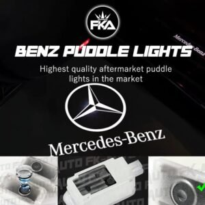 Puddle Lights Mercedes Simple Logo Door Courtesy For C Class E Class GLC (2012-2023)